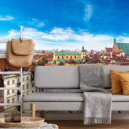 Fototapeta Panoramiczny widok na Centrum Warszawy