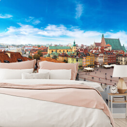 Fototapeta Panoramiczny widok na Centrum Warszawy