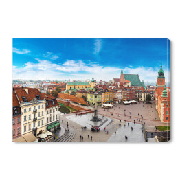 Obraz na płótnie Panoramiczny widok na Centrum Warszawy