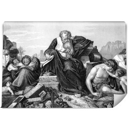 Fototapeta winylowa zmywalna Prorok Jeremiasz lamentujący nad Jerozolimą