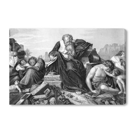 Obraz na płótnie Prorok Jeremiasz lamentujący nad Jerozolimą