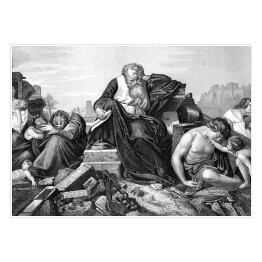 Plakat Prorok Jeremiasz lamentujący nad Jerozolimą