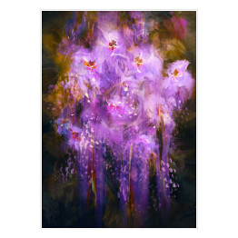 Plakat Baśniowe fioletowe kwiaty
