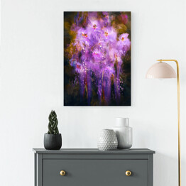 Obraz na płótnie Baśniowe fioletowe kwiaty