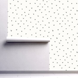 Tapeta samoprzylepna w rolce Minimalistyczny wzór z wygiętych kresek na białym tle