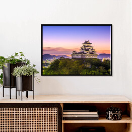 Plakat w ramie Zamek Himeji, Japonia