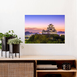 Plakat samoprzylepny Zamek Himeji, Japonia
