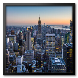Obraz w ramie Miasto Nowy Jork, Manhattan, centrum