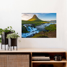 Plakat samoprzylepny Kirkjufell, półwysep Snaefellsnes, Islandia