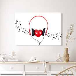 Obraz na płótnie Miłość do muzyki - ilustracja