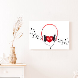 Obraz na płótnie Miłość do muzyki - ilustracja