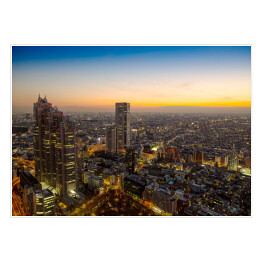 Krajobraz Tokio o świcie