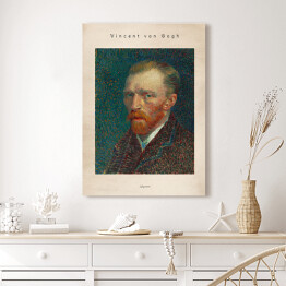  Vincent van Gogh "Autoportret" - reprodukcja z napisem. Plakat z passe partout