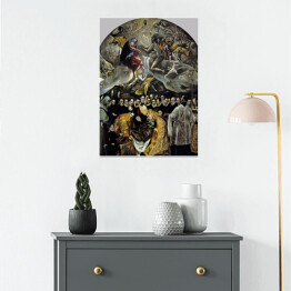 Plakat samoprzylepny El Greco Pogrzeb Hrabiego Orgaza Reprodukcja obrazu