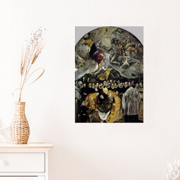 Plakat samoprzylepny El Greco Pogrzeb Hrabiego Orgaza Reprodukcja obrazu