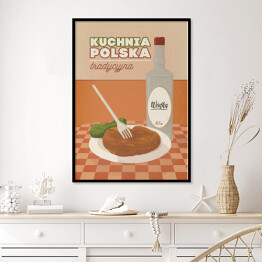 Plakat w ramie Ilustracja - kuchnia polska