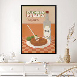 Obraz w ramie Ilustracja - kuchnia polska