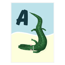 Plakat Alfabet - A jak aligator