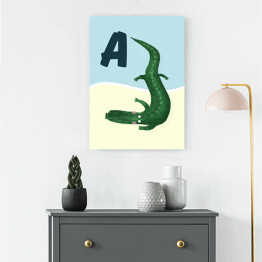 Obraz klasyczny Alfabet - A jak aligator