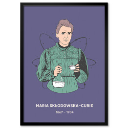 Obraz klasyczny Maria Skłodowska - Curie - znani naukowcy - ilustracja