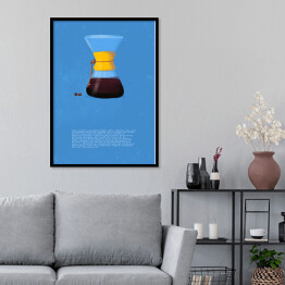 Plakat w ramie Sposoby parzenia kawy - chemex