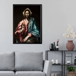 Obraz w ramie El Greco "Chrystus jako Zbawiciel" - reprodukcja