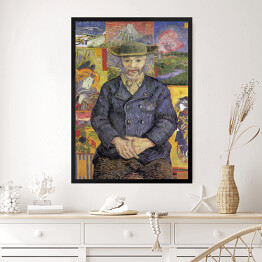 Obraz w ramie Vincent van Gogh Portret Père Tanguy. Reprodukcja