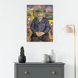 Plakat samoprzylepny Vincent van Gogh Portret Père Tanguy. Reprodukcja