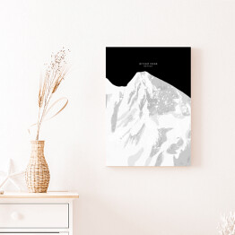 Obraz klasyczny Broad Peak - minimalistyczne szczyty górskie