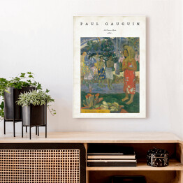 Obraz klasyczny Paul Gauguin "Orana Maria/Hail Mary" - reprodukcja z napisem. Plakat z passe partout