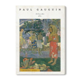 Paul Gauguin "Orana Maria/Hail Mary" - reprodukcja z napisem. Plakat z passe partout