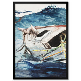 Plakat w ramie Winslow Homer Study for The Gulf Stream Reprodukcja