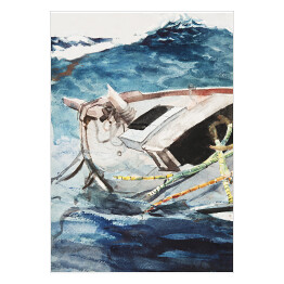 Plakat samoprzylepny Winslow Homer Study for The Gulf Stream Reprodukcja