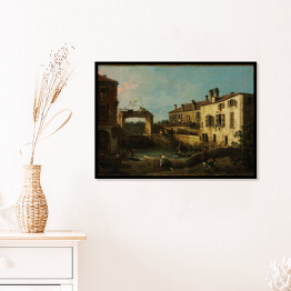 Plakat w ramie Canaletto "Zamek w pobliżu Dolo" - reprodukcja