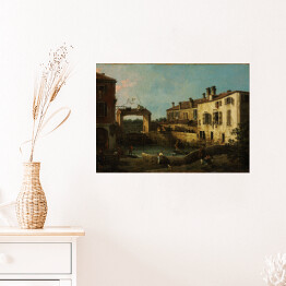 Plakat samoprzylepny Canaletto "Zamek w pobliżu Dolo" - reprodukcja