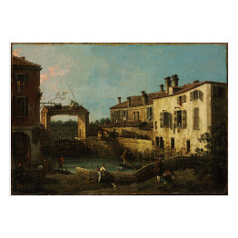 Plakat Canaletto "Zamek w pobliżu Dolo" - reprodukcja