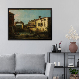 Obraz w ramie Canaletto "Zamek w pobliżu Dolo" - reprodukcja