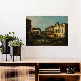 Plakat Canaletto "Zamek w pobliżu Dolo" - reprodukcja