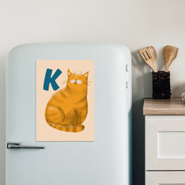 Magnes dekoracyjny Alfabet - K jak kot