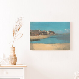 Obraz na płótnie Odilon Redon "Wioska na wybrzeżu w Brittany" - reprodukcja