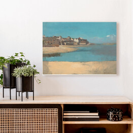 Obraz na płótnie Odilon Redon "Wioska na wybrzeżu w Brittany" - reprodukcja