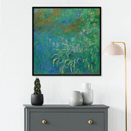 Plakat w ramie Claude Monet Irysy Reprodukcja obrazu