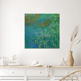 Plakat samoprzylepny Claude Monet Irysy Reprodukcja obrazu