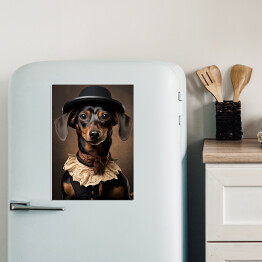 Magnes dekoracyjny Pies jamnik - śmieszne zdjęcia zwierząt