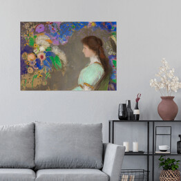 Plakat samoprzylepny Odilon Redon Violette Heymann. Reprodukcja