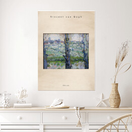 Plakat Vincent van Gogh "Widok na Arles" - reprodukcja z napisem. Plakat z passe partout