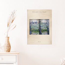 Plakat Vincent van Gogh "Widok na Arles" - reprodukcja z napisem. Plakat z passe partout