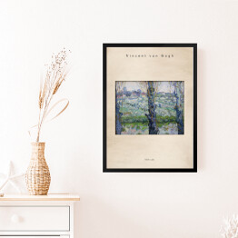 Obraz w ramie Vincent van Gogh "Widok na Arles" - reprodukcja z napisem. Plakat z passe partout