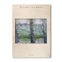  Vincent van Gogh "Widok na Arles" - reprodukcja z napisem. Plakat z passe partout