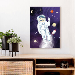 Obraz na płótnie Kosmonauta - ilustracja